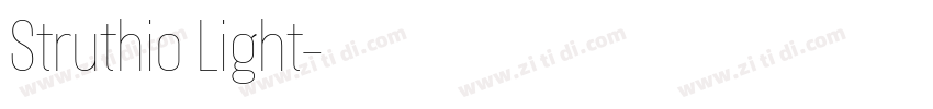 Struthio Light字体转换